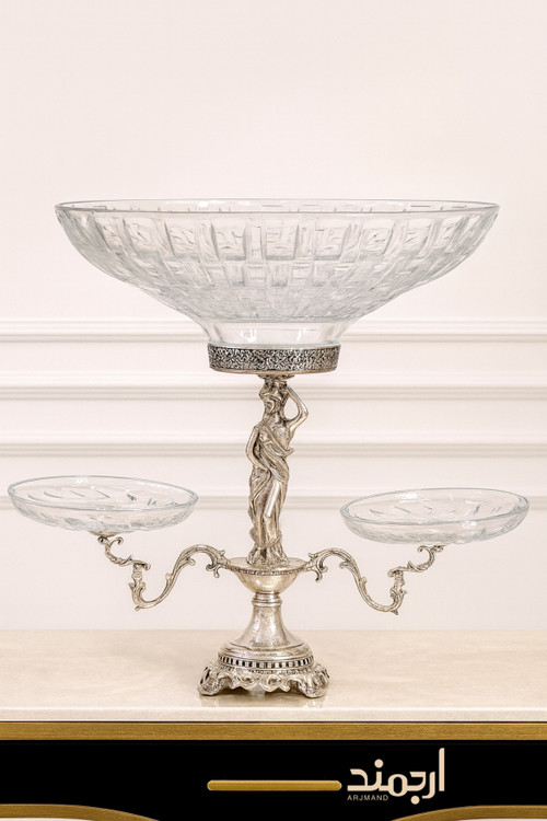 میوهخوری نقره آنتیک مدل سنترپیس