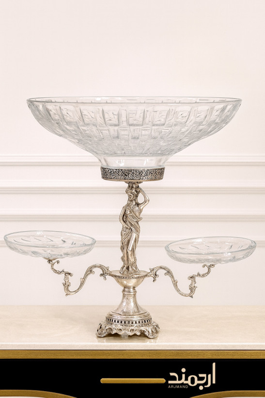 میوهخوری نقره آنتیک مدل سنترپیس